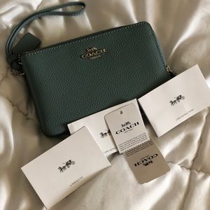 NEW: Coach wristlet, phone holder, wallet, clutch